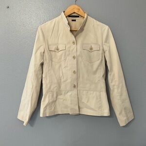 Theory Petra Structured Button Down Women's Tailored Jacket Size Medium